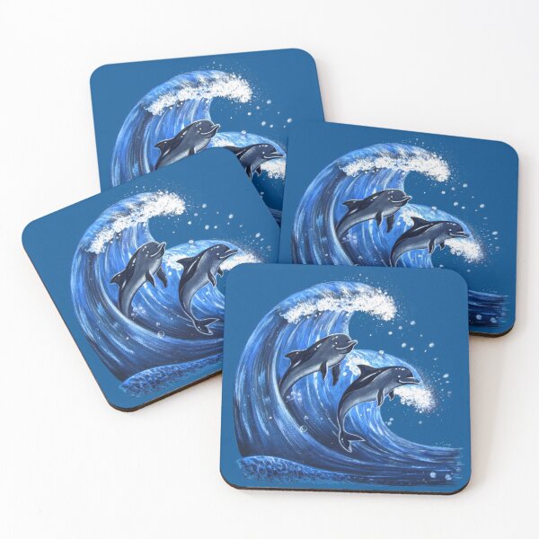 Item preview, Two Dolphings on the Wave designed and sold by Ashdei.