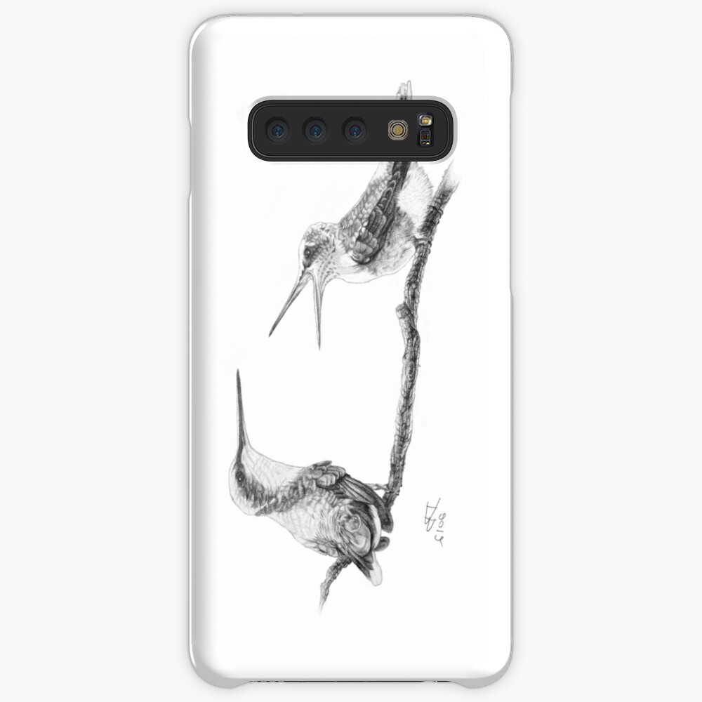 Ruby-Throated Hummingbird: Mother and Chick, 2012, Pencil Case & Skin for Samsung Galaxy