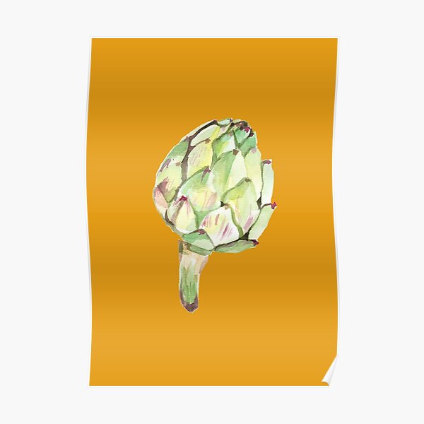 Artichoke head Poster