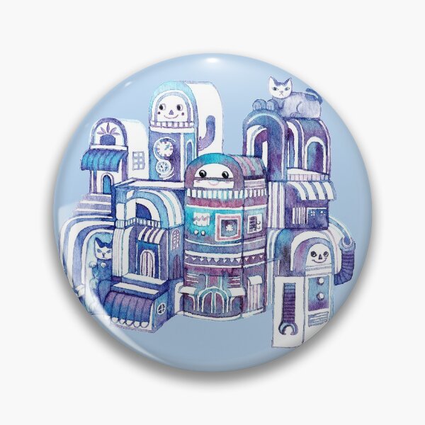 Artikelvorschau, Katzen in Robot Town entworfen und verkauft von Leafbear Studio.