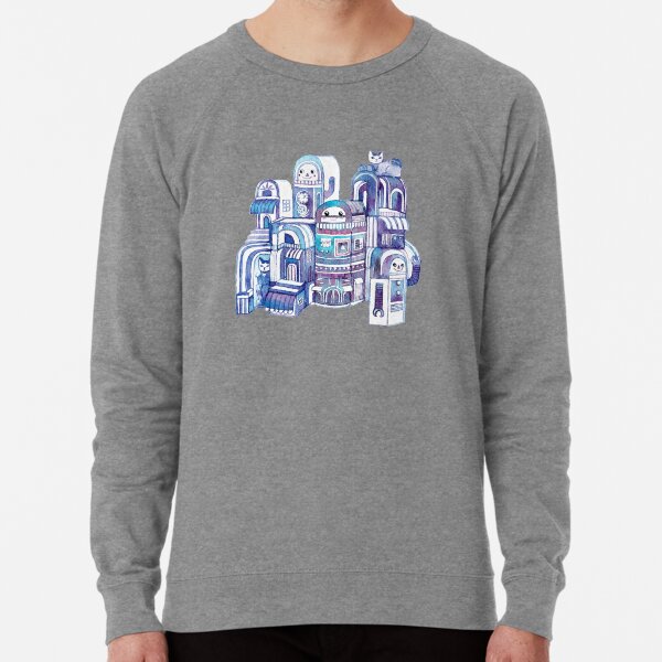 Cats in Robot Town Lightweight Sweatshirt