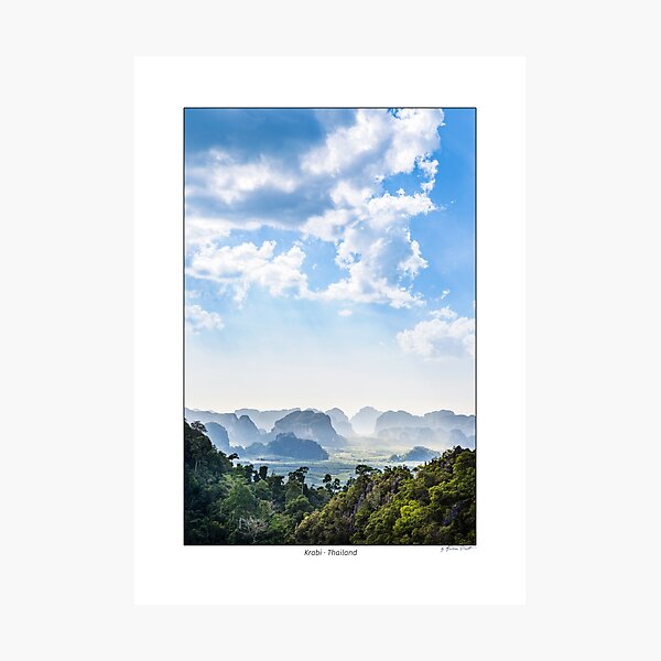 Typical karst rocks of the Krabi area, Thailand. Photographic Print