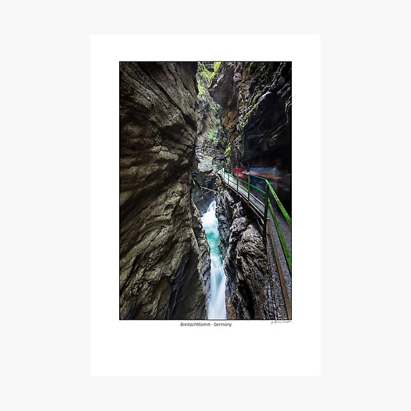 Breitachklamm gorge in the Allgäu Alps, Bavaria, Germany Photographic Print