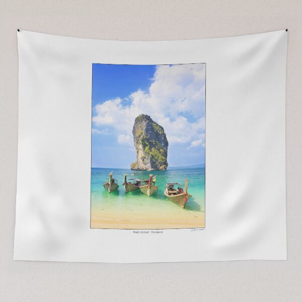 Item preview, Thai longtail boats on Poda Island, Thailand designed and sold by AndreasPrott.