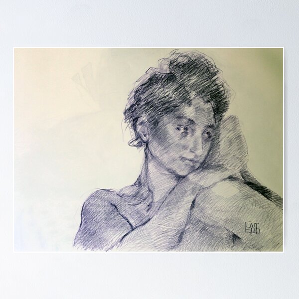 Item preview, Lisa in blue pencil designed and sold by Lorenzo Castello.