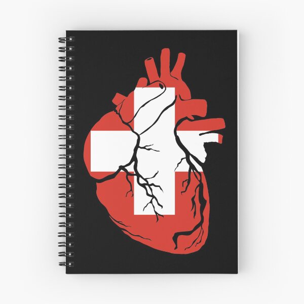 Item preview, Anatomical heart design, Switzerland flag designed and sold by BunDesigns.