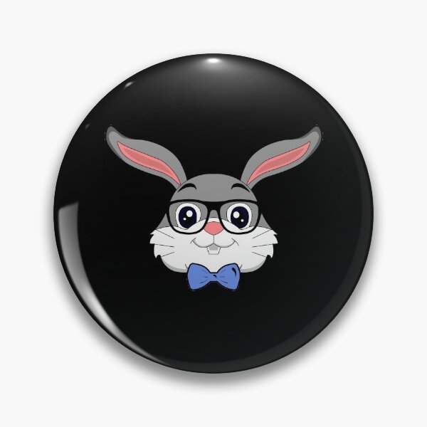 Item preview, Cute bunny glasses bow rabbit animal gift designed and sold by redshirtz.