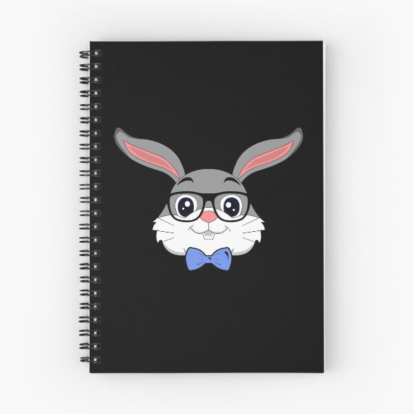 Item preview, Cute bunny glasses bow rabbit animal gift designed and sold by redshirtz.