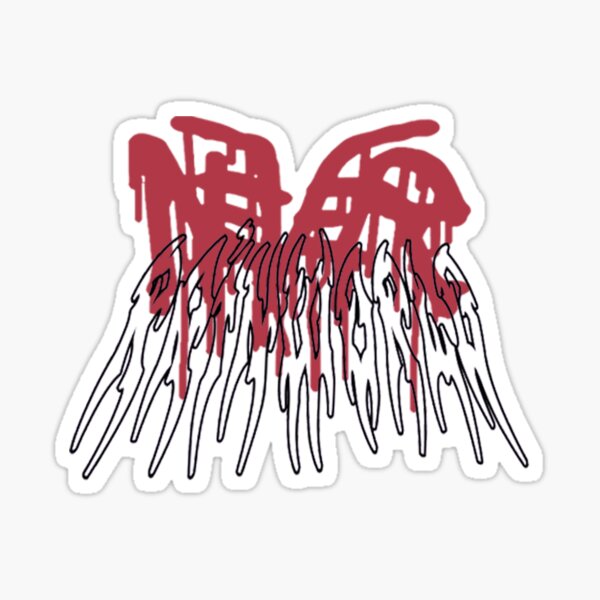 Bladee Drain Gang Never Rainworld logo Sticker