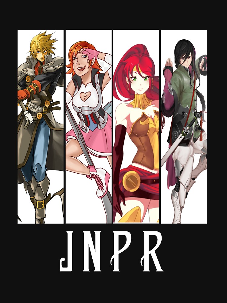 Retro Rwby Japanese Fantasy Anime Characters Jnpr Awesome Art T Shirt For Sale By 4527