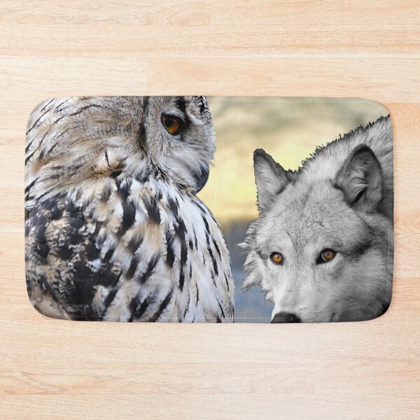 Item preview, wolves and owls designed and sold by johnnyssandart.