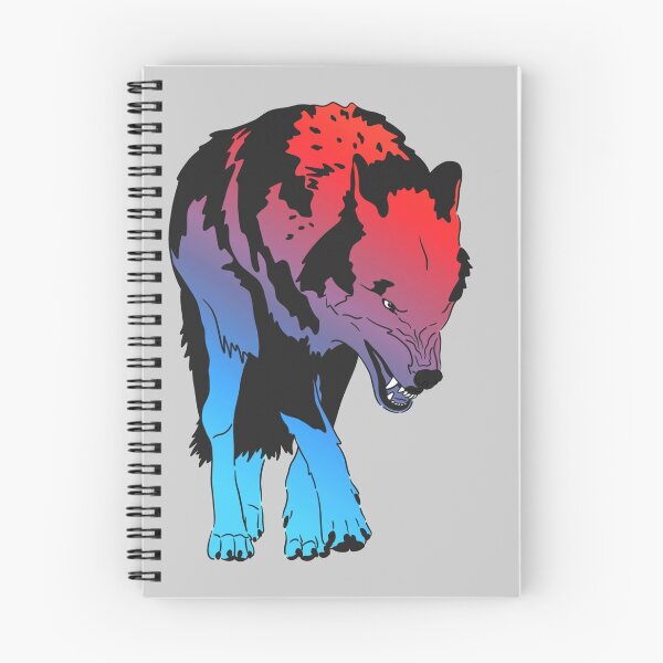 Item preview, Red Blue Wolf designed and sold by ImaginativeWild.