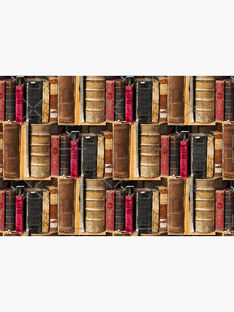 Bookworm Vintage books in bookshelf by UtArt