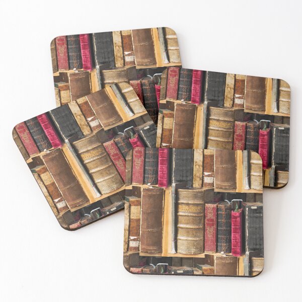 Item preview, Bookworm Vintage books in bookshelf designed and sold by UtArt.