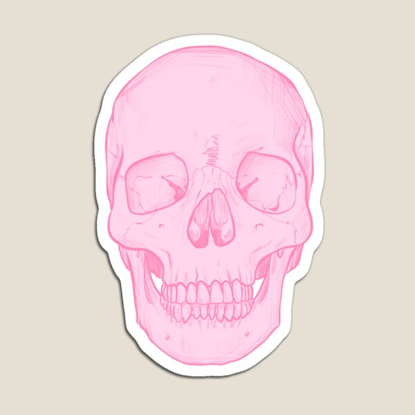 Item preview, pink pastel goth skull designed and sold by illhustration.