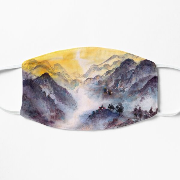 Hike to the Mountain Top Flat Mask