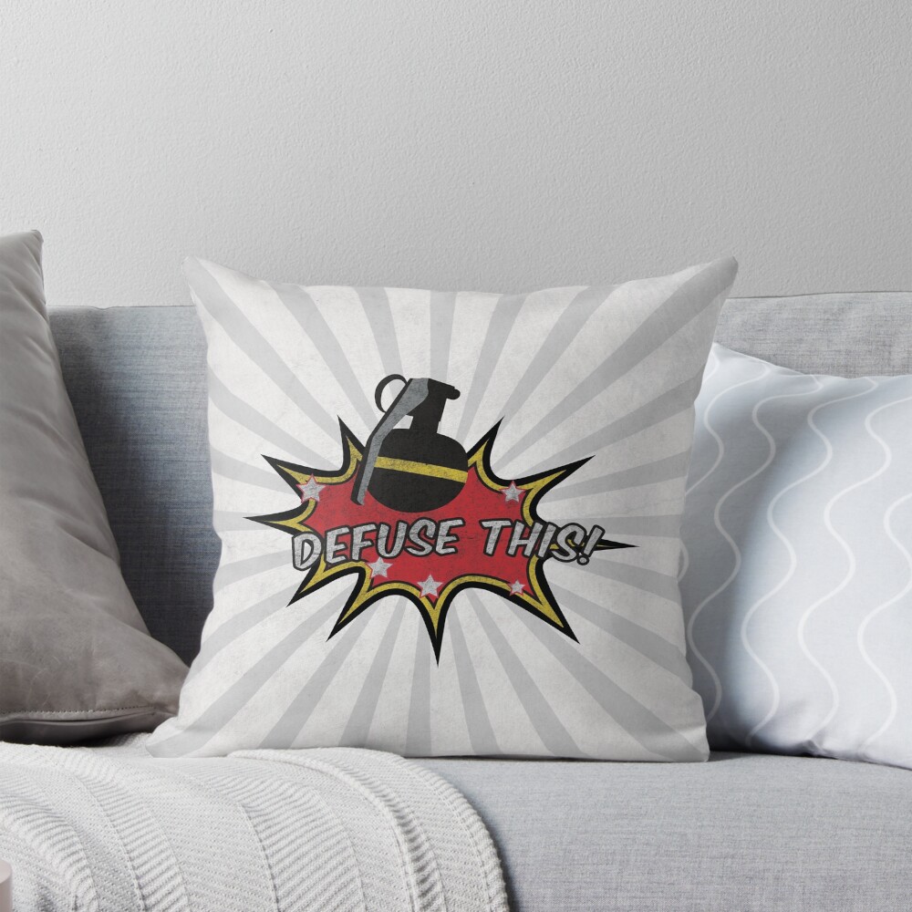 Item preview, Throw Pillow designed and sold by grimecreative.