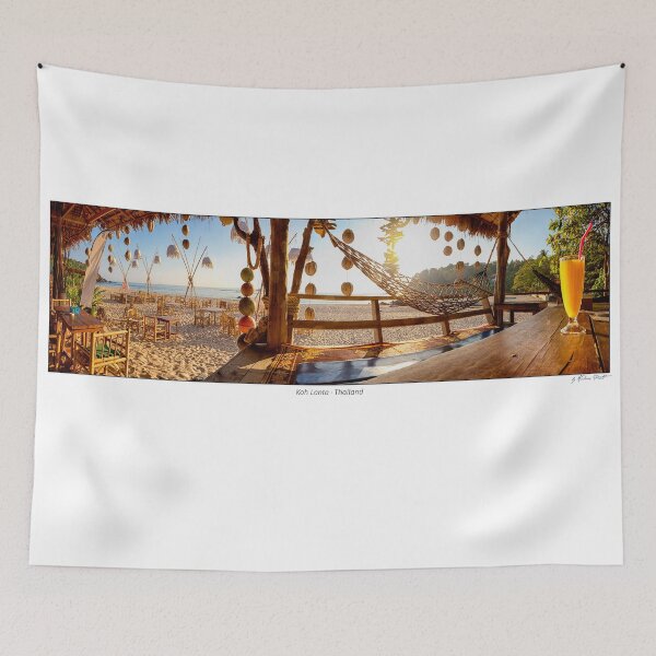 Item preview, Panoramic image of a phantastic sunset at the beach, Koh Lanta Island, Thailand designed and sold by AndreasPrott.