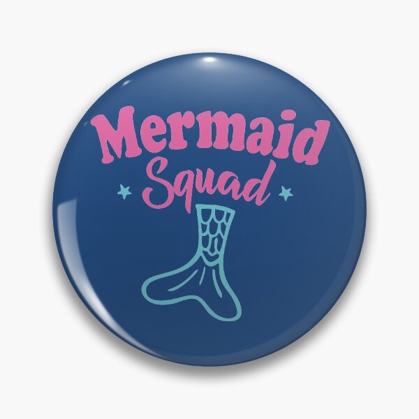 Item preview, Mermaid Squad Funny Mermaid Lover Gift with cute pink text and tail graphic funny themed Birthday party costume for girls   designed and sold by alenaz.