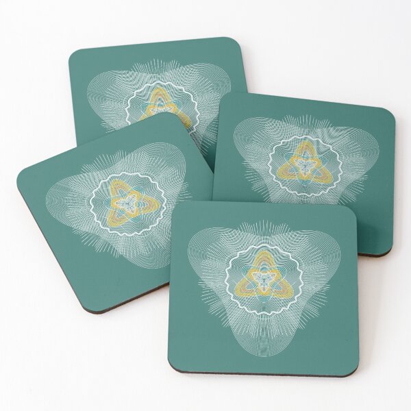 Item preview, Sacred feminine mandala triangle curves calming guilloche  designed and sold by headpossum.