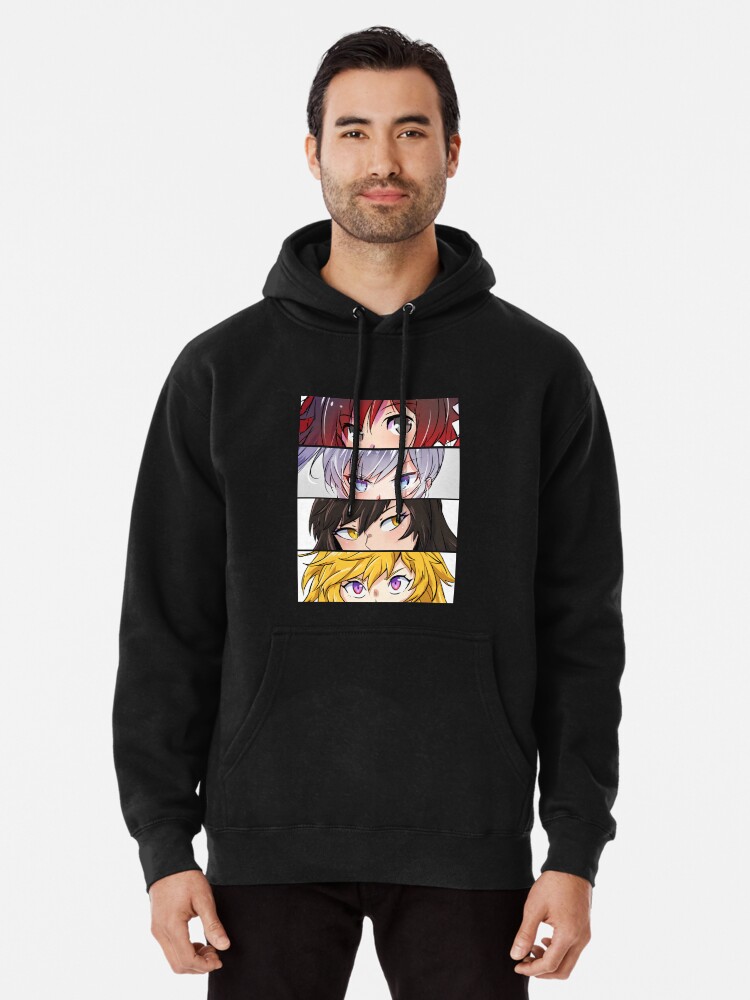American Fantasy Anime Rwby Character Chibi Blake Yang Weiss Ruby Pullover Hoodie By Bettyalexis25 Redbubble