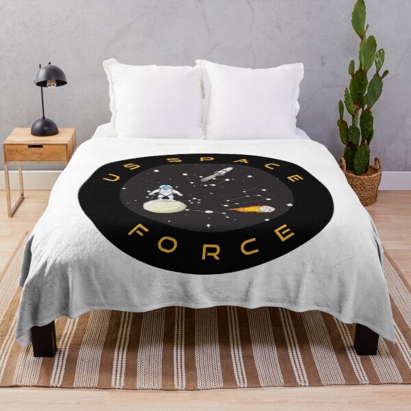 Item preview, United States Space Force Black T-Shirt designed and sold by PODLAVADIA ⭐ ⭐ ⭐ ⭐ ⭐.