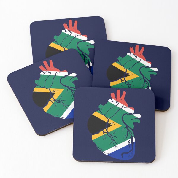 Item preview, Anatomical heart design, South Africa flag designed and sold by BunDesigns.