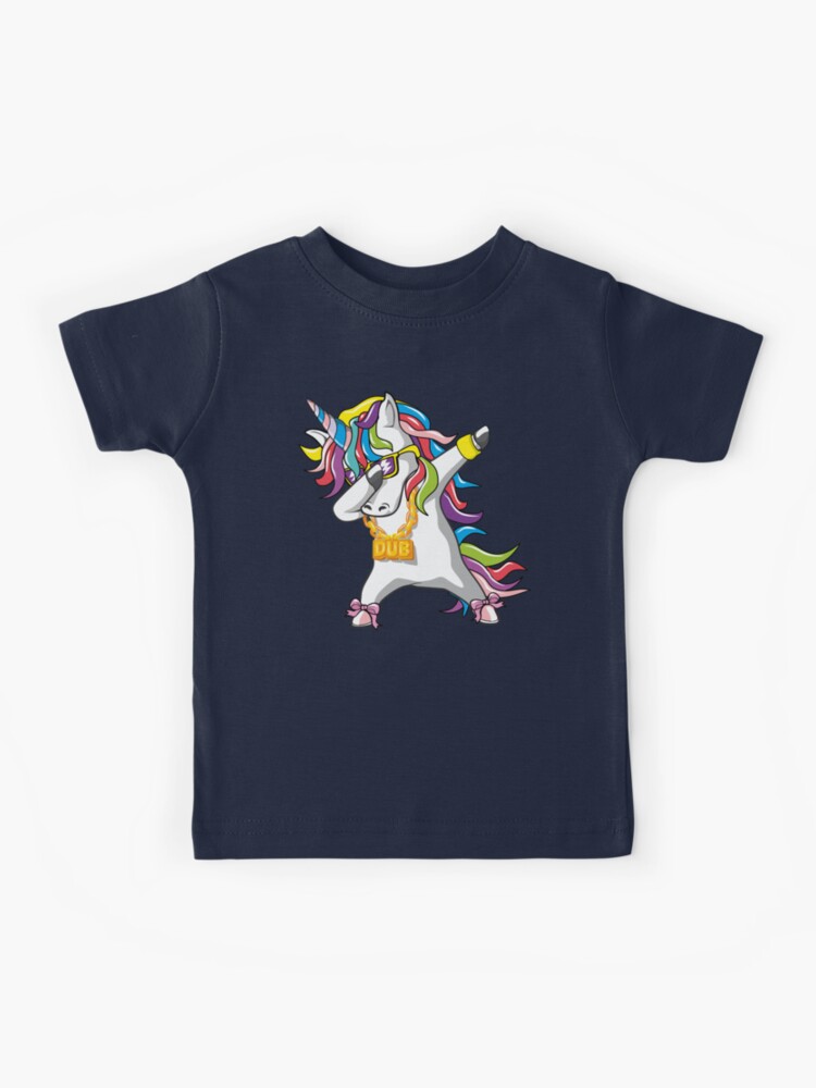 Unicorn Cute Dabbing T-Shirt Funny Dab Dance Rainbow Shirt