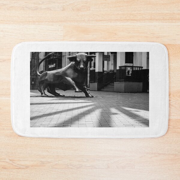 Item preview, Birmingham UK Bullring Bull Statue mono shadows fineart designed and sold by kwn1804.