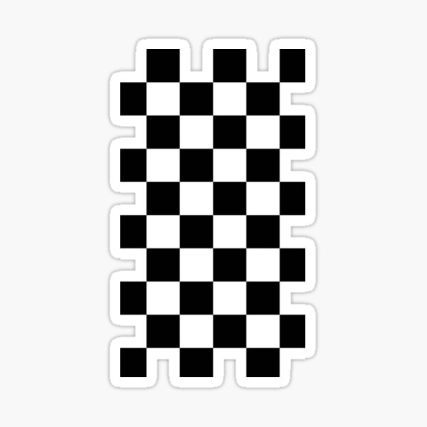 Hello Sanrio Characters Checkerboard' Sticker