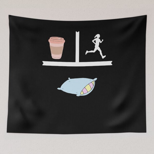 Item preview, Coffee, Running, And Sleep - Funny Coffee Drinker And Runner designed and sold by designitfun.