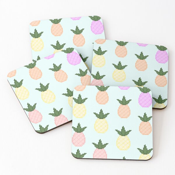 Item preview, Pixel Pineapple Pastel Print designed and sold by ItsChillJill.