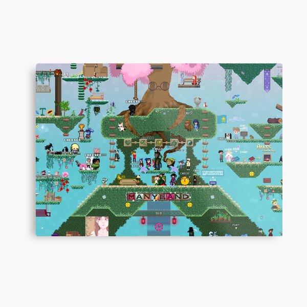 Manyland's Green Mountain Metal Print