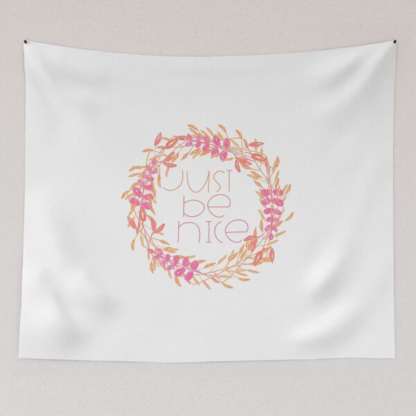 Item preview, just be nice floral wreath designed and sold by dodidoodles.