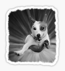 Dog Oil Painting Sticker