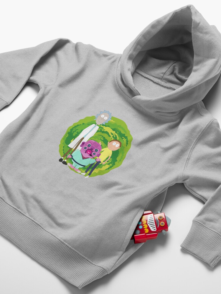 Alternate view of Glootie, Rick & Morty Toddler Pullover Hoodie