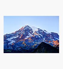 Alpine Glow on Rainier Photographic Print