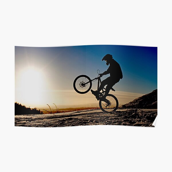 Biker Silhouette Poster