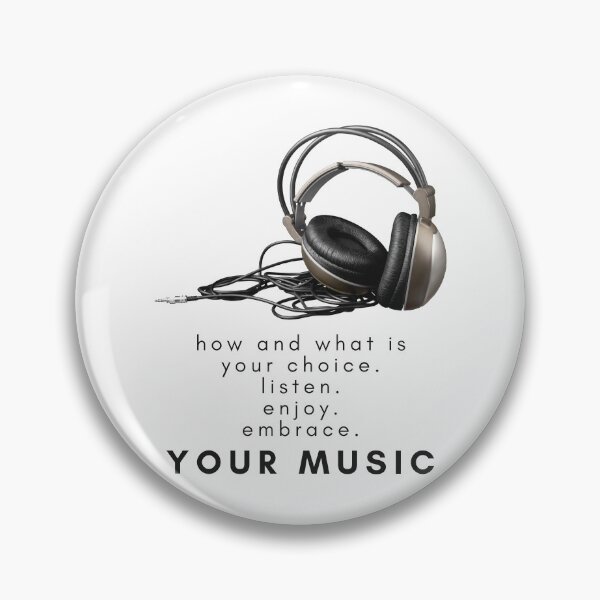 Item preview, Listen Enjoy Embrace Your Music Black Text designed and sold by TWMBDesigns.