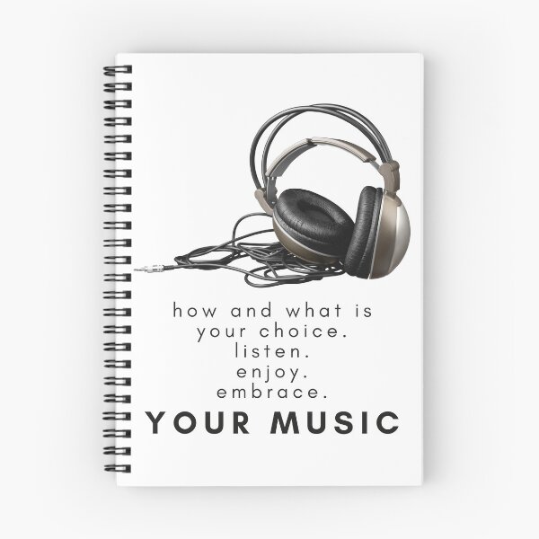 Item preview, Listen Enjoy Embrace Your Music Black Text designed and sold by TWMBDesigns.