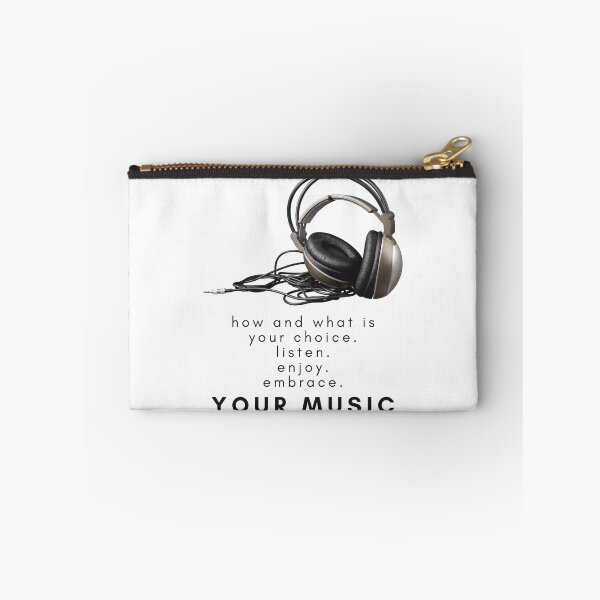 Item preview, Listen Enjoy Embrace Your Music Black Text designed and sold by TWMBDesigns.