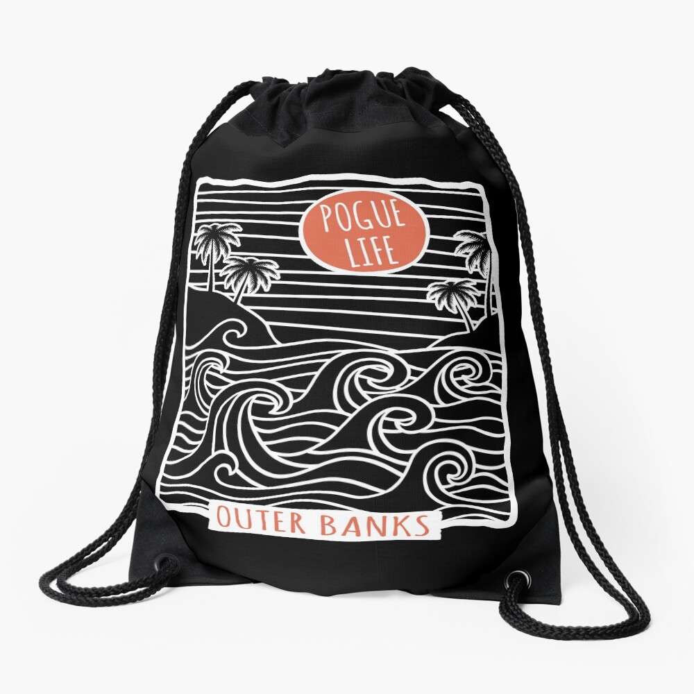 Pogue Life Outer Banks OBX Drawstring Bag