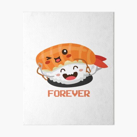 Kawaii Sushi Japanese Anime Happy Cute Sushi Gifts Kawaii Cute Happy Funny  Japanese Anime Sushi Art Throw Pillow, 16x16, Multicolor