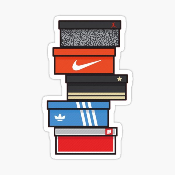 sneaker box Sticker