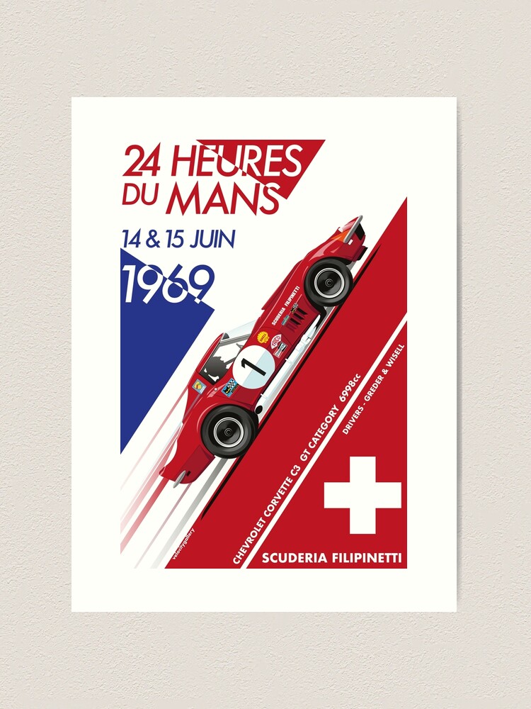Alternate view of Le Mans 24 Hour 1969 Number 1 Art Print