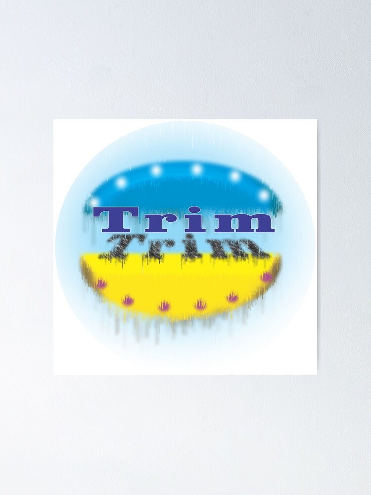 “Trim logo” Poster by RavikumarK | Redbubble
