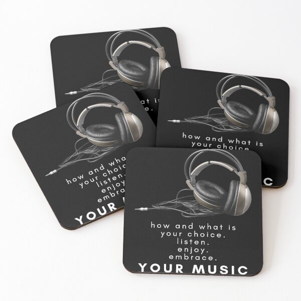 Item preview, Listen Enjoy Embrace Your Music White Text designed and sold by TWMBDesigns.