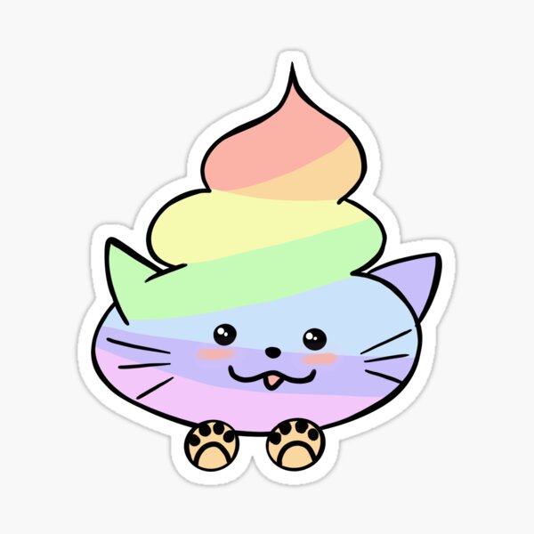 Rainbow Poop Emoji Stickers Redbubble - rainbow poop emoji ts roblox