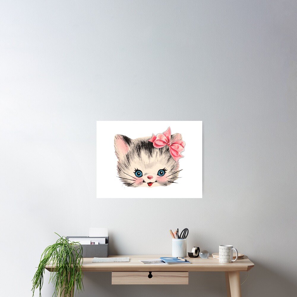 Poster Kitsch Chaton Par Daveseedhouse Redbubble