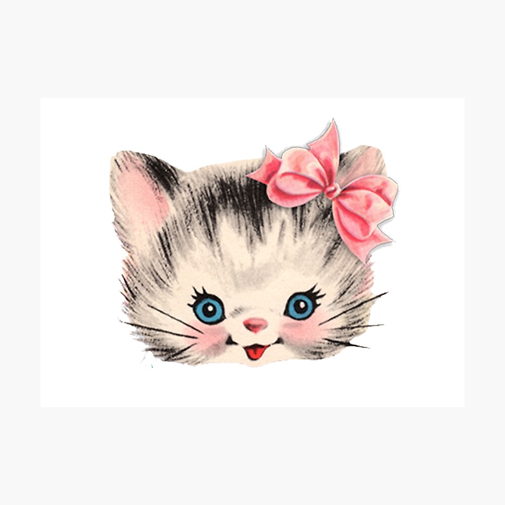 Poster Kitsch Chaton Par Daveseedhouse Redbubble